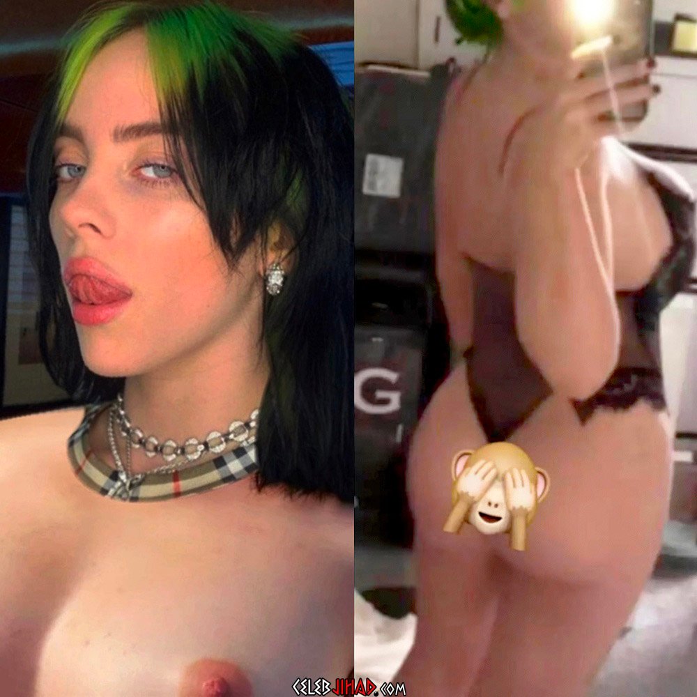 Billie Eilish Teases Her Nude Tits And Ass And Gets Her Boobs Pawed