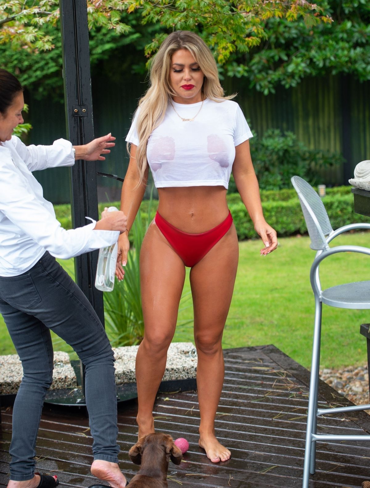 Bianca Gascoigne In Wet T-Shirt for Calendar 2021 - Nude Celebs, Glamour  Models Pictures and gifs