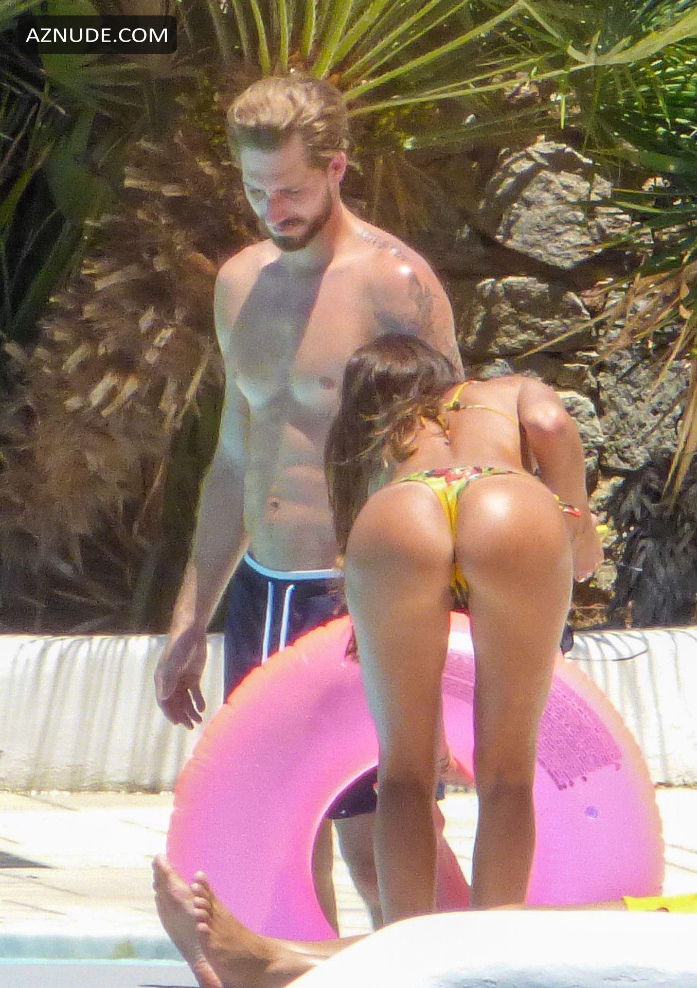 Izabel Goulart Sexy with Kevin Trapp having fun at the pool on Mykonos  Island - AZNude