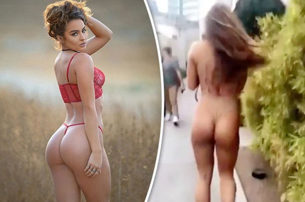 Is she naked? Fitness babe Sommer Ray takes a walk in mind-bending flesh  coloured swimsuit - Daily Star