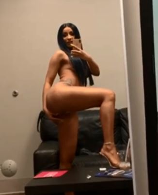 Has Cardi B shared naked pics on Instagram before?