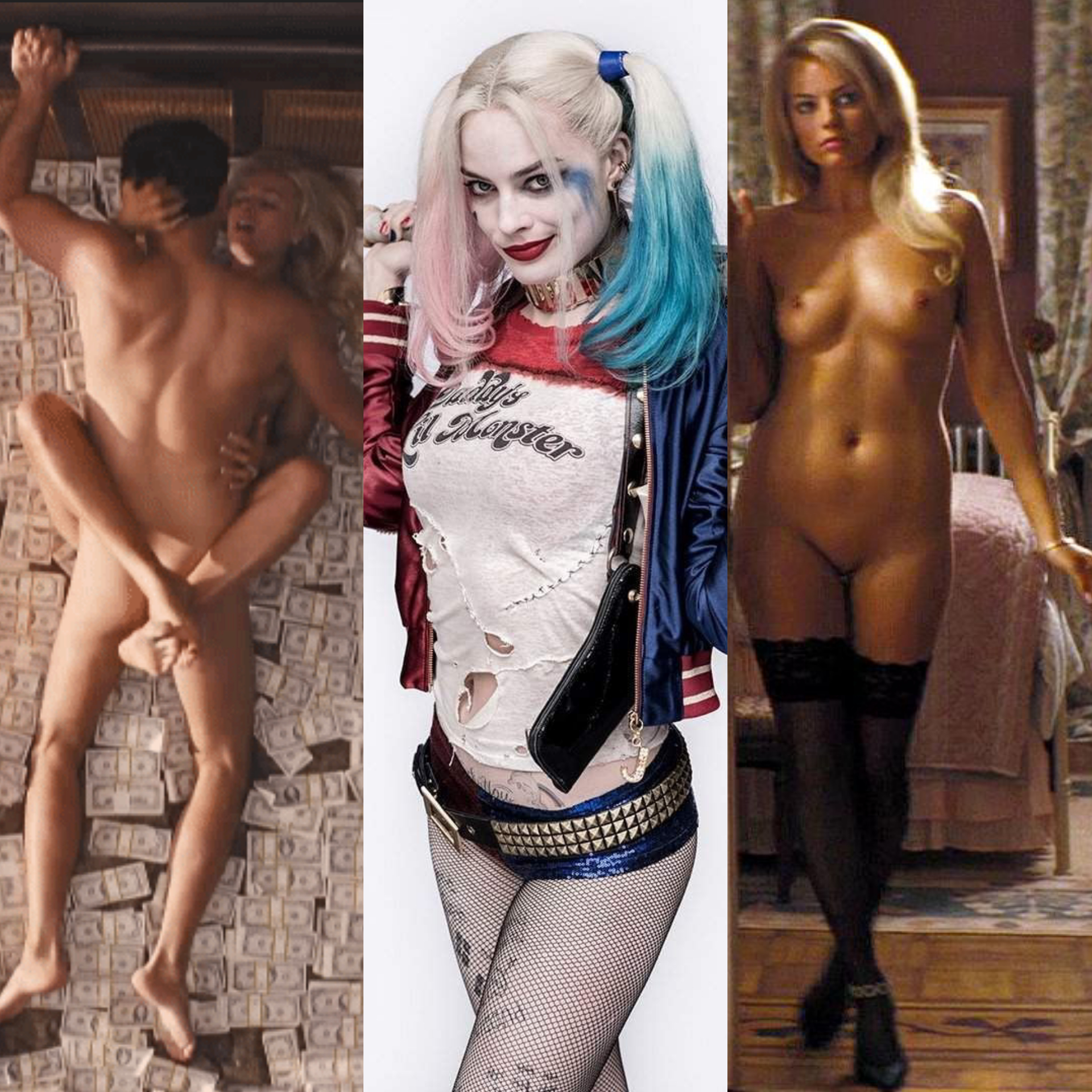 Margot Robbie nude and as Harley Quinn : OnOffCelebs