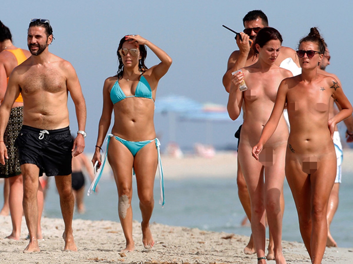 Eva Longoria Missed the Memo on Nude Beaches