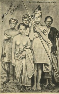 indonesia, CELEBES SULAWESI MAKASSAR, Family, Native Nude Woman (1914)  Postcard | eBay